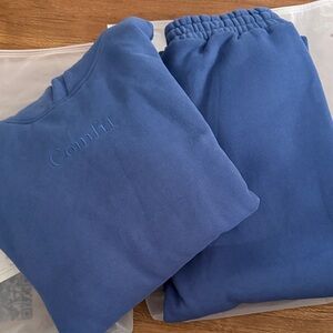 BRAND NEW Comfrt Pacific Blue Sweatshirt and Sweatpants Set